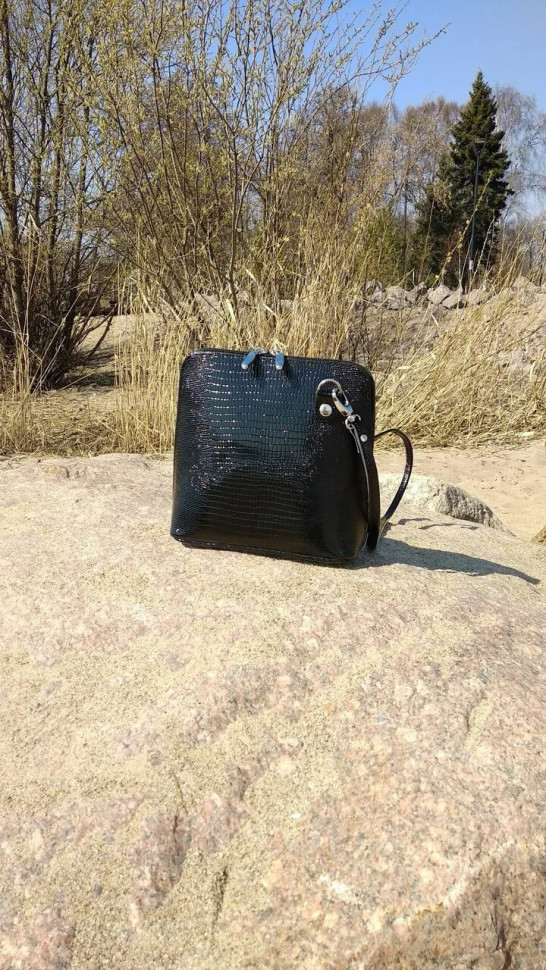 Сумка женская Natalia Kalinovskaya С 83р.911 «Бенте» чёрная рептилия