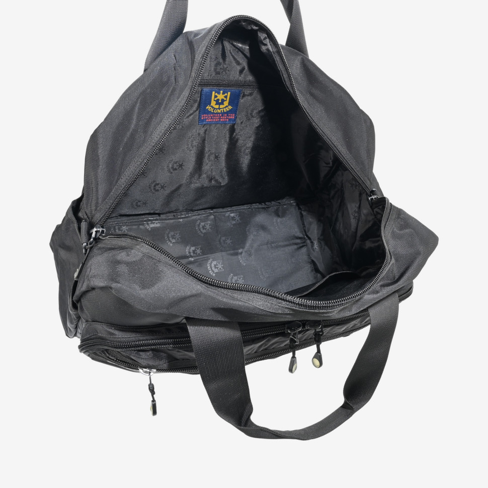 Дорожная сумка из текстиля Volunteer 1676-14 чёрный