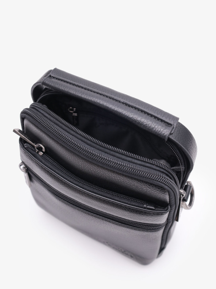 Сумка мужская Cantlor Ж03-G1312S-5 черная Сумка мужская Cantlor Ж03-G1312S-5 черная