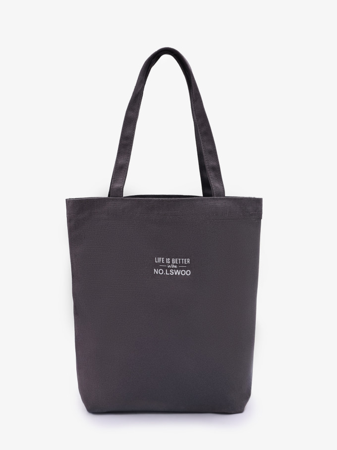 Сумка-шопер Б 6003 серая Сумка-шопер Б 6003 серая