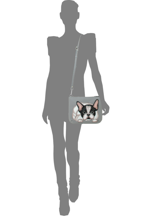 Сумка женская Protege, ДС-261-254 Бульдог №1 - бордо