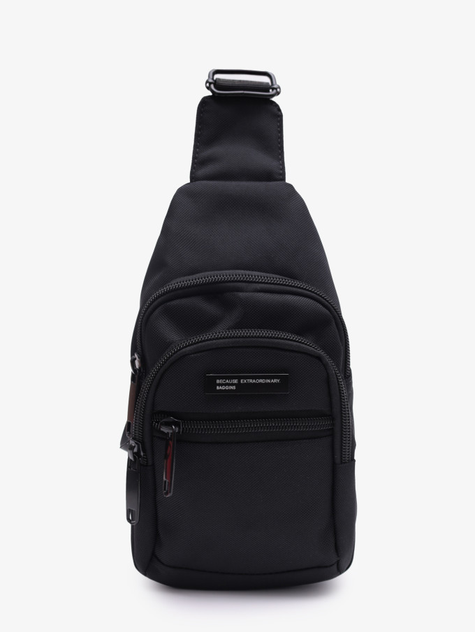 Рюкзак на одно плечо Baggins 6924 чёрный