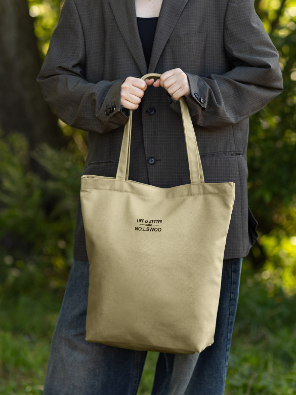 Сумка-шопер Б 6003 бежевая