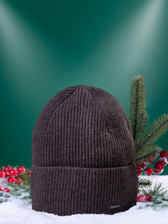 Шапка мужская 12884 MARHATTER кофе(57-59)