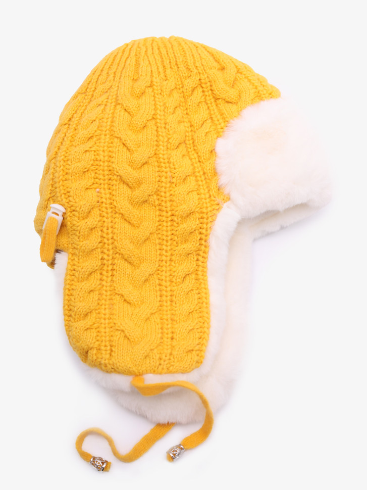 Ушанка Warm Goddess 2705 желтая