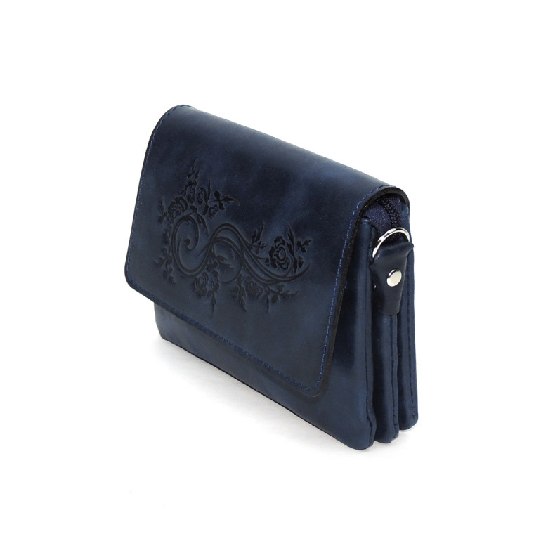 Женская сумочка кошелёк Natalia Kalinovskaya С53т «Колибри» синяя Женская сумочка кошелёк Natalia Kalinovskaya С53т «Колибри» синяя