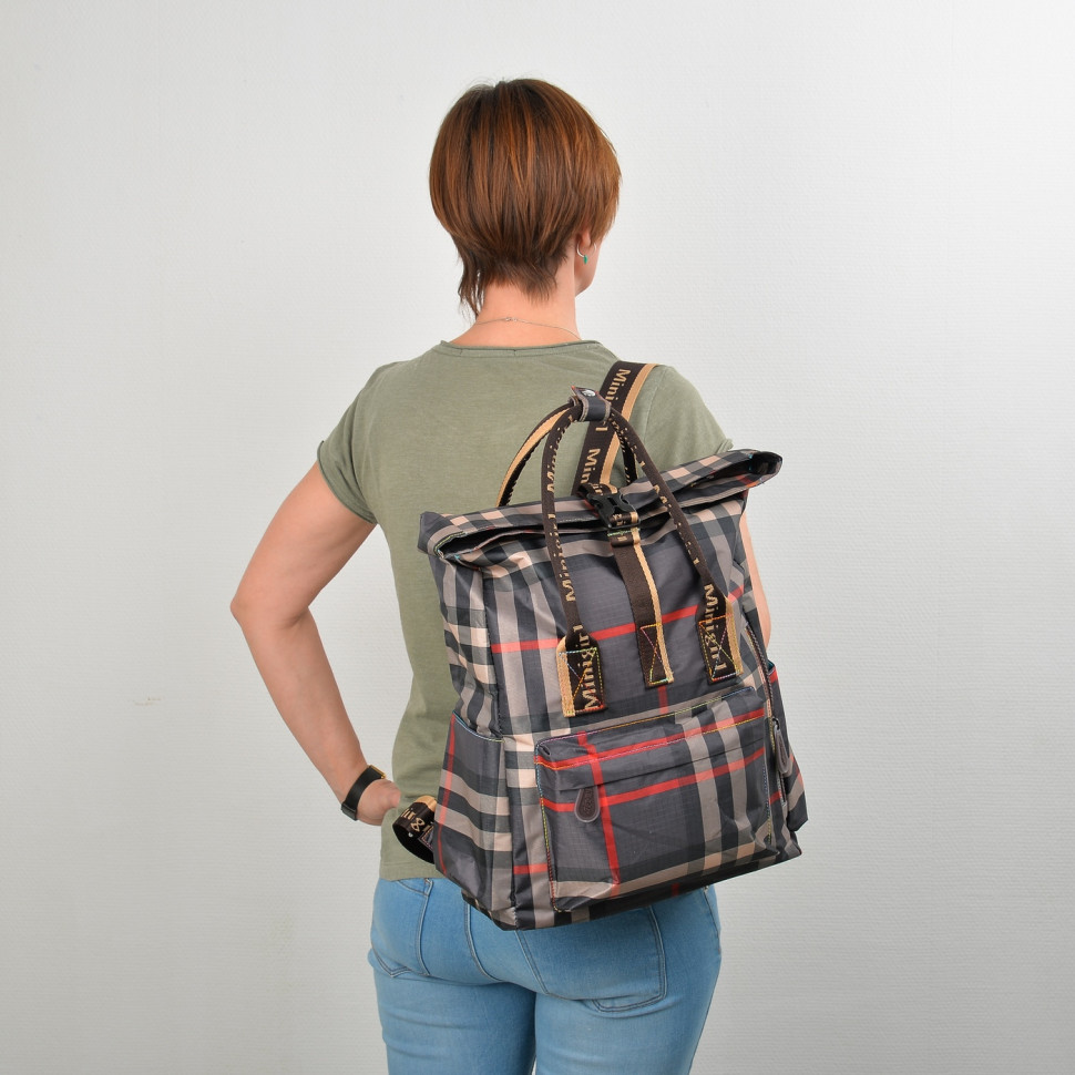 Сумка-рюкзак Minigirl 20175 коты коричневая