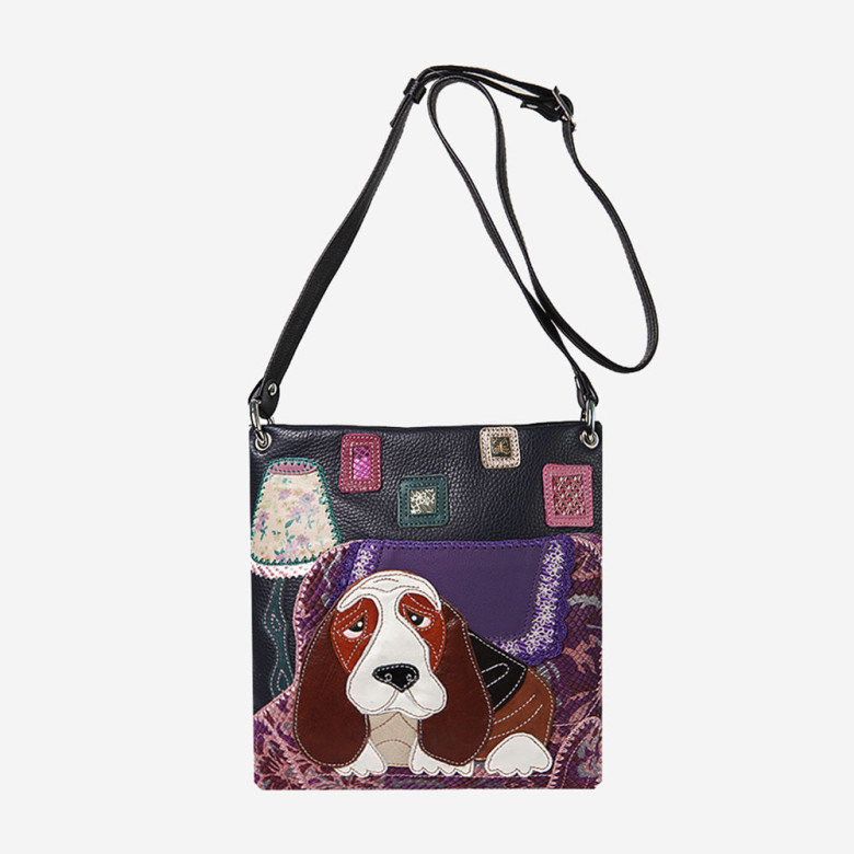 Сумка женская Protege, ДС-144-106 Бассет №2 чёрная