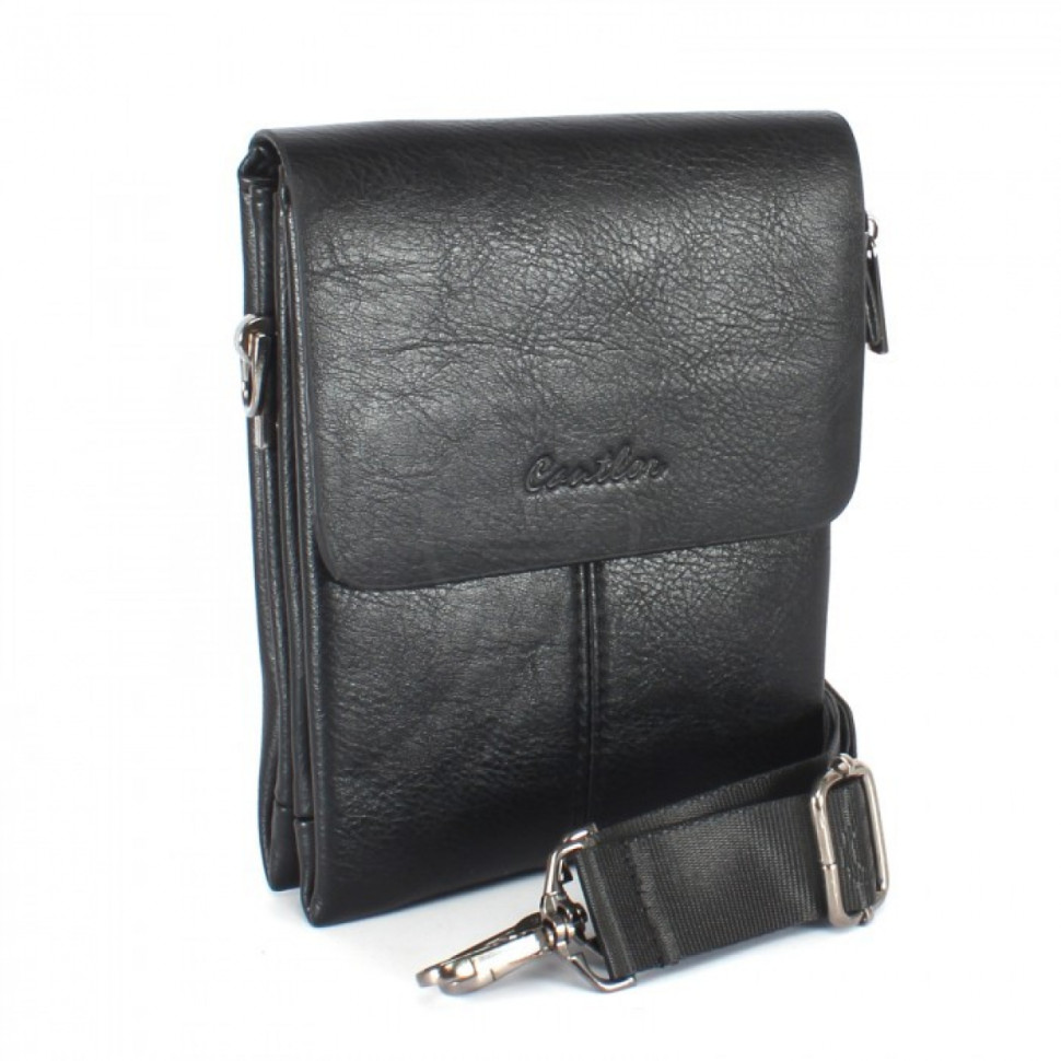 Мужская сумка-планшет из экокожи Cantlor Y03-1 чёрная