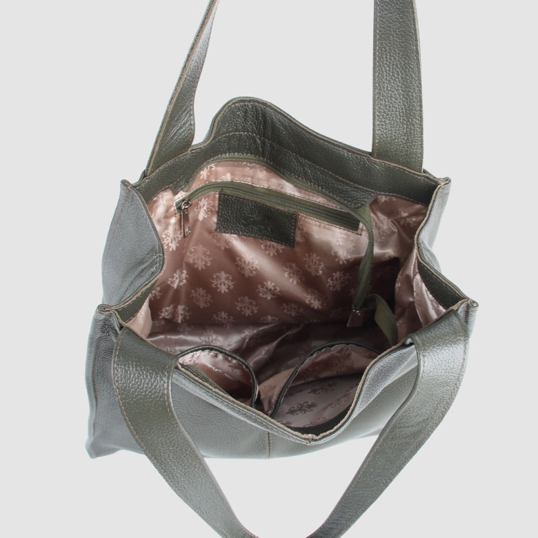 Сумка-шопер из кожи Maxsimo Tarnavsky 2004 красная