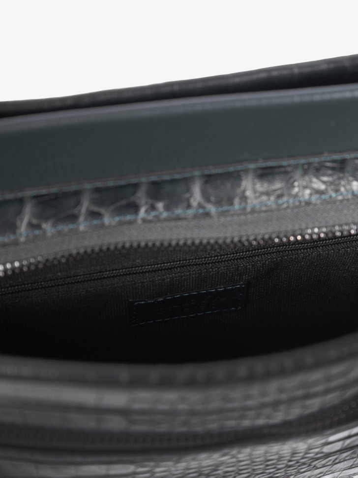 Сумка женская Karya 2427 зеленый крокодил