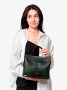 Сумка женская Karya 2427 зеленый крокодил