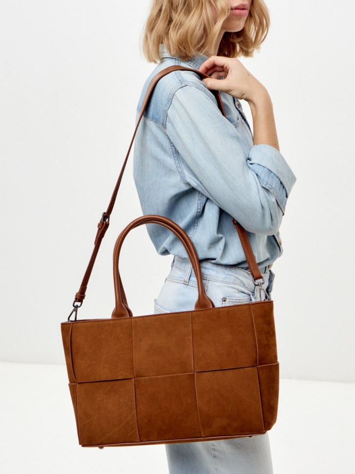 Сумка Curanni 9847 замша рыжая