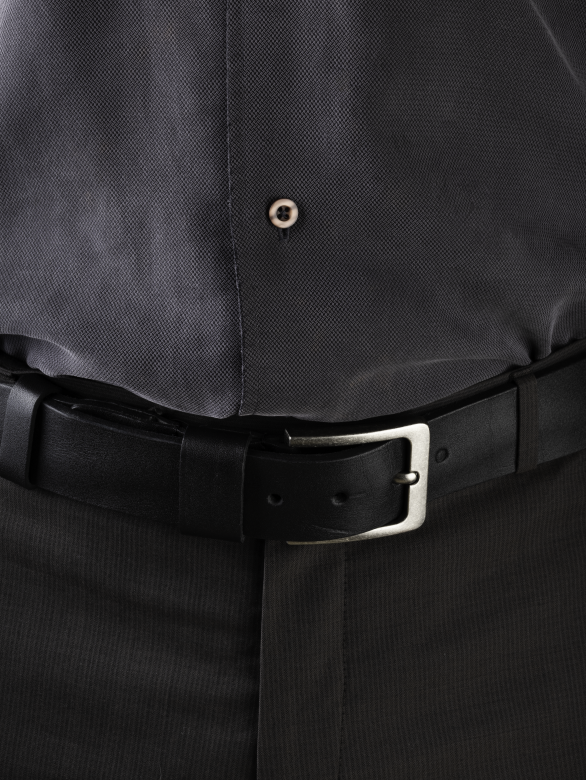 Ремень мужской №40 Remart CA гладкий черный Ремень мужской №40 Remart CA гладкий черный