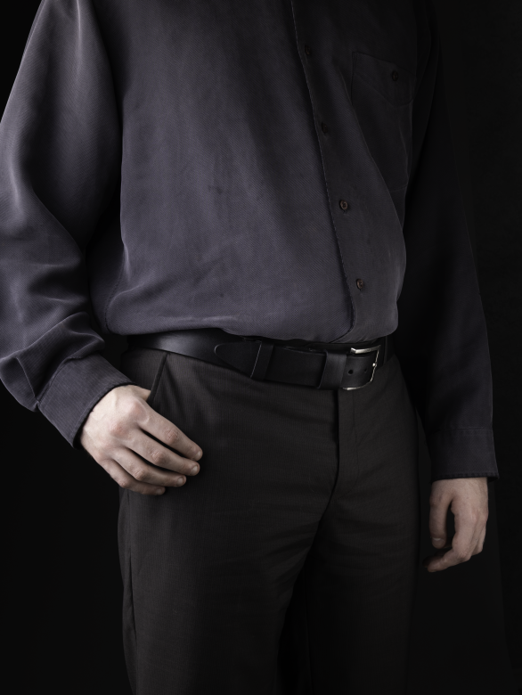 Ремень мужской №40 Remart CA гладкий черный Ремень мужской №40 Remart CA гладкий черный