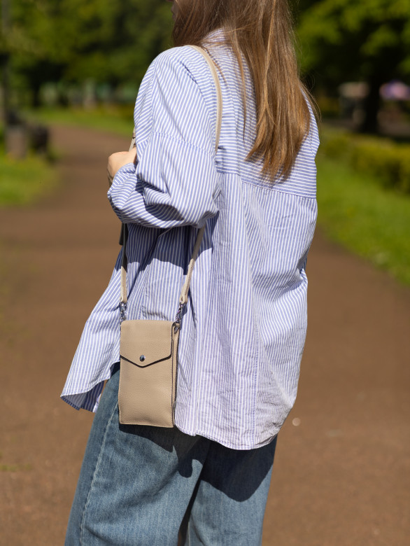 Сумка женская для телефона 5509 l.grey