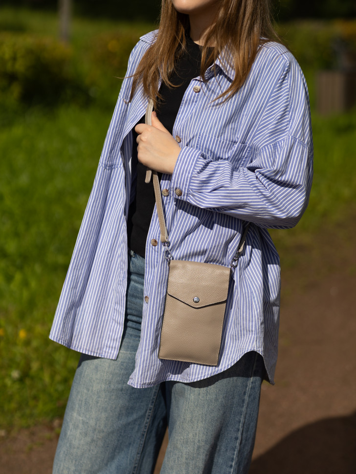 Сумка женская для телефона 5509 l.grey