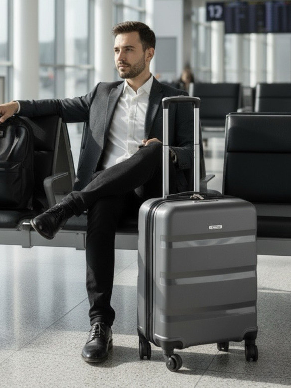 Чемодан для ручной клади из полипропилена Rion+, 460  18"