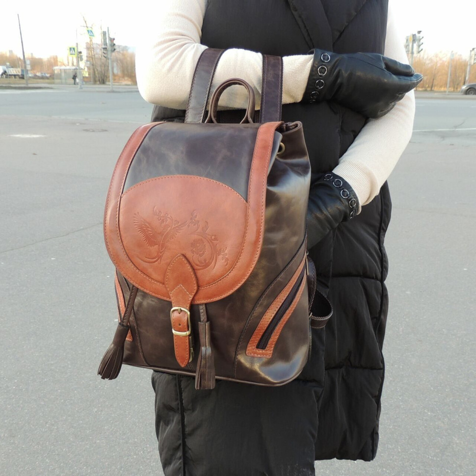 Рюкзак женский Natalia Kalinovskaya, Р50-622-1 кор/рыж