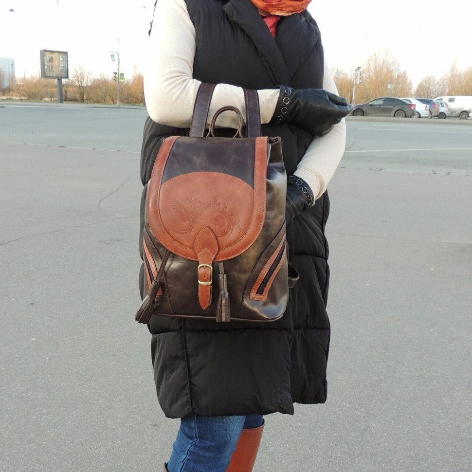 Рюкзак женский Natalia Kalinovskaya, Р50-622-1 кор/рыж