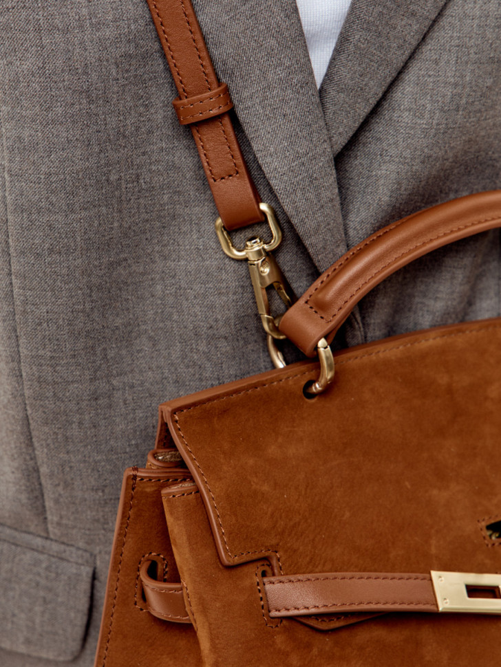 Сумка Curanni 9402 замша рыжая