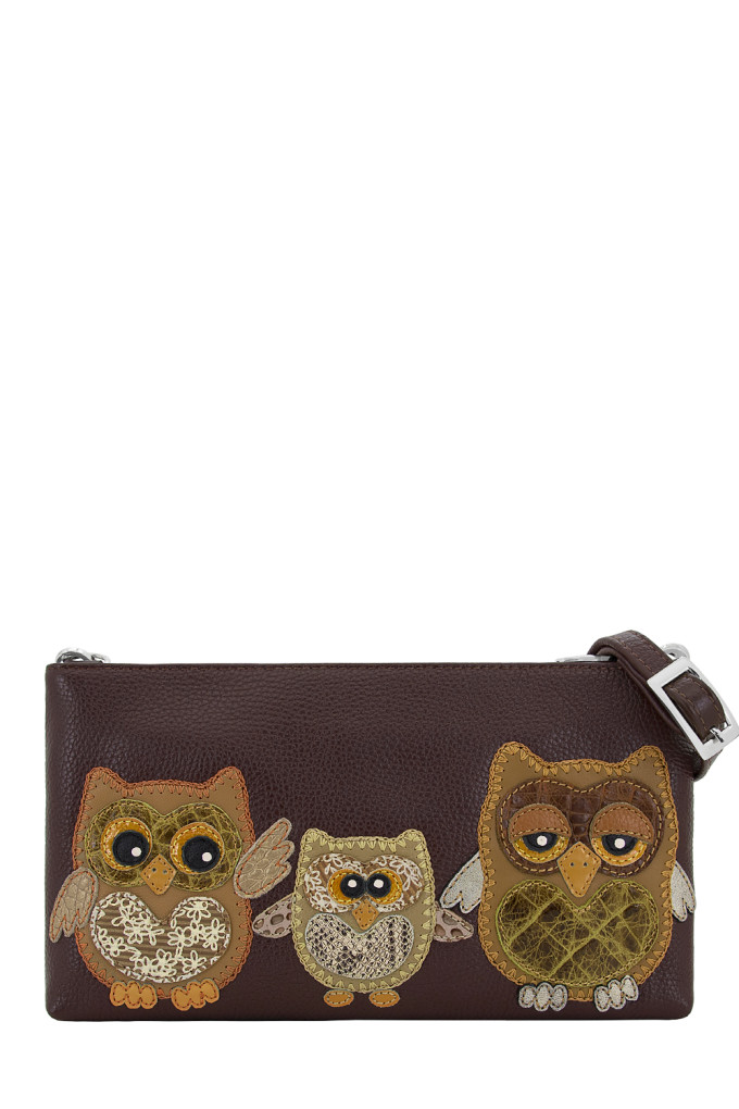 Сумка женская Protege, ДС-251-99 "Совята №2" мокко