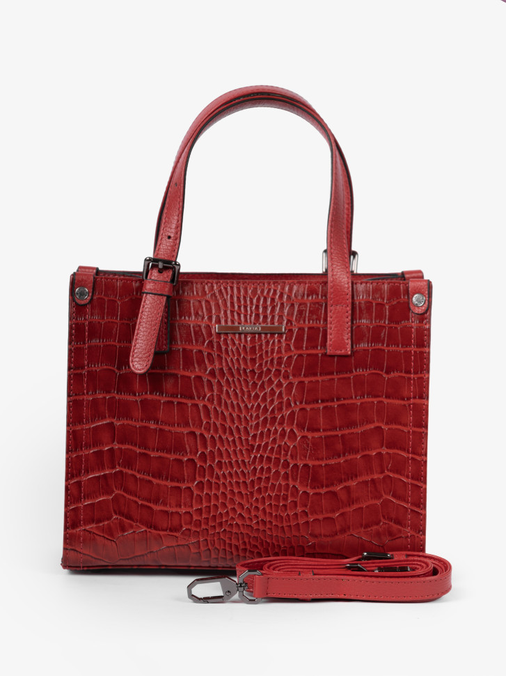 Сумка женская Karya 2402 красный крокодил