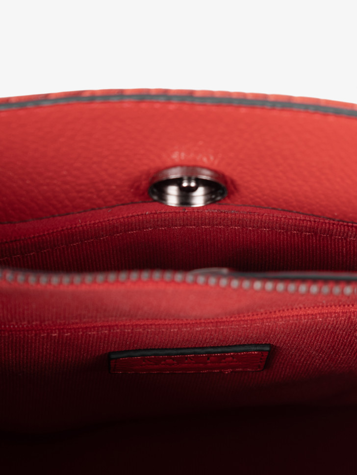 Сумка женская Karya 2402 красный крокодил