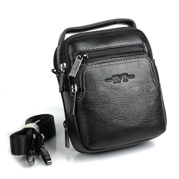 Мужская сумка через плечо Hight Touch 407-20 чёрная Мужская сумка через плечо Hight Touch 407-20 чёрная