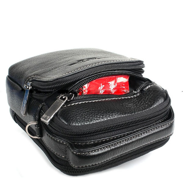 Мужская сумка через плечо Hight Touch 407-20 чёрная Мужская сумка через плечо Hight Touch 407-20 чёрная