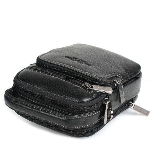 Мужская сумка через плечо Hight Touch 407-20 чёрная Мужская сумка через плечо Hight Touch 407-20 чёрная