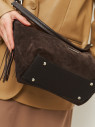 Сумка FIATO 2757 замша шоколад Сумка FIATO 2757 замша шоколад