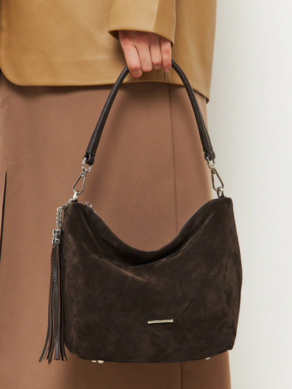 Сумка FIATO 2757 замша шоколад Сумка FIATO 2757 замша шоколад