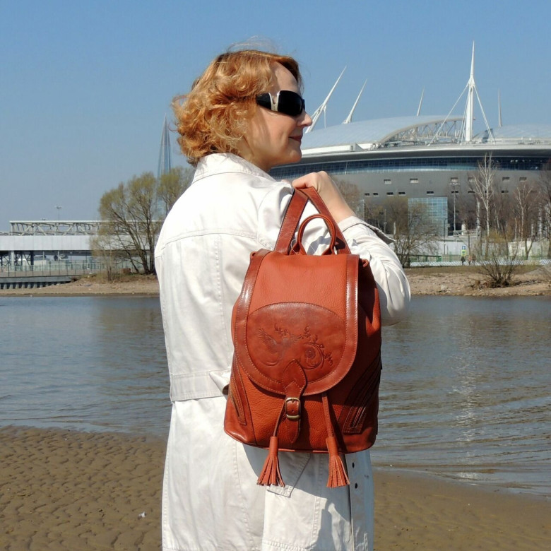 Рюкзак женский Natalia Kalinovskaya, Р50-102 кирпич флотер Рюкзак женский Natalia Kalinovskaya, Р50-102 кирпич флотер