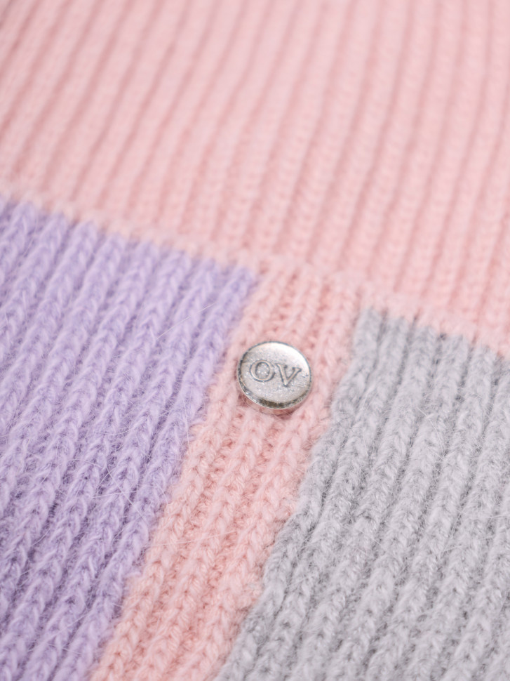 Шапка OvenTrico 1570 голубой/розовый/сирень