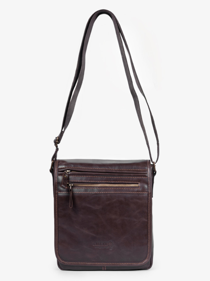 Сумка мужская zн ALEXX ALG0106 коричневая