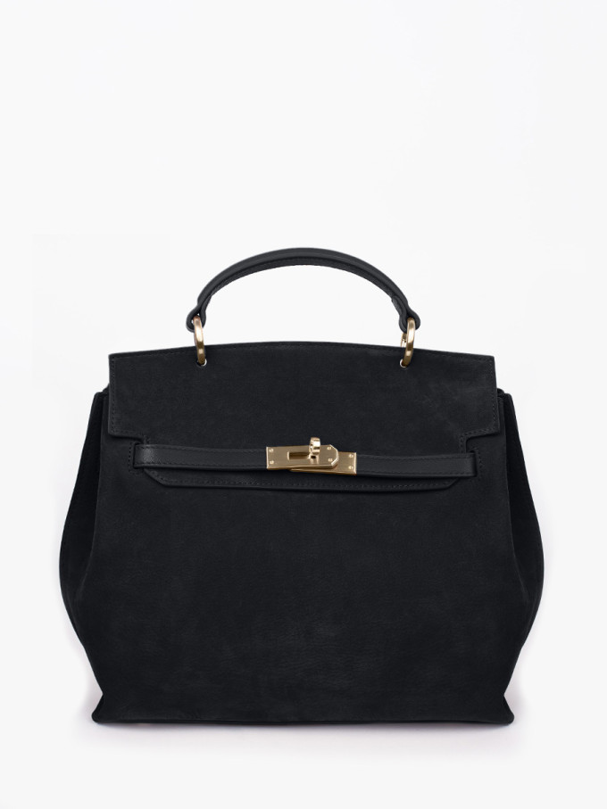 Сумка Curanni 9402 замша чёрная