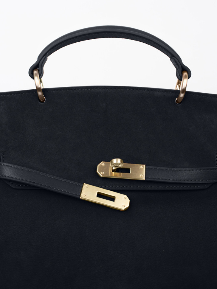 Сумка Curanni 9402 замша чёрная