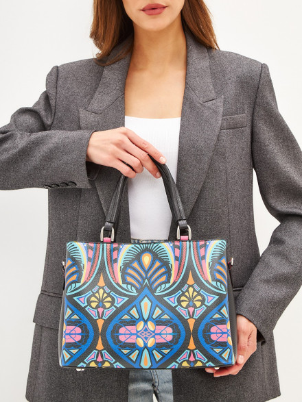 Сумка Curanni, 2520 Cu орнаменто черная Сумка Curanni, 2520 Cu орнаменто черная