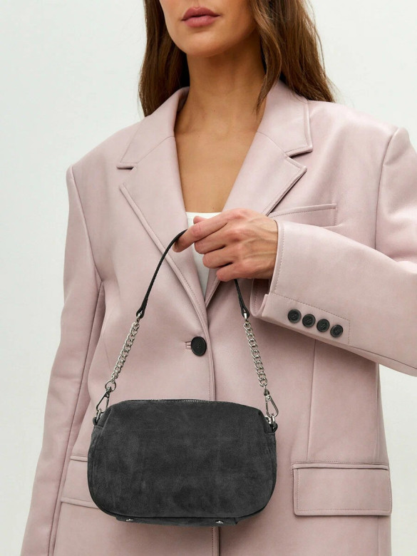 Сумка FIATO 2852 замша серая Сумка FIATO 2852 замша серая