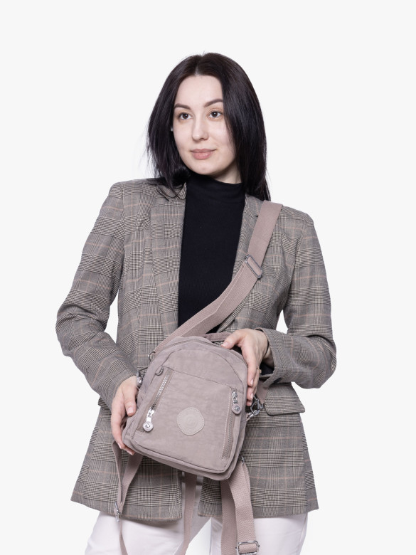 Рюкзак-сумка Bobo, Б 8304-8 темно-бежевый Рюкзак-сумка Bobo, Б 8304-8 темно-бежевый