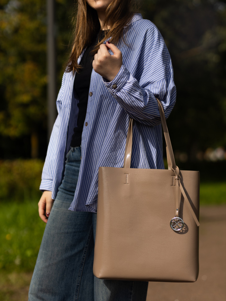 Сумка женская Baggins KDL-1300 лак беж