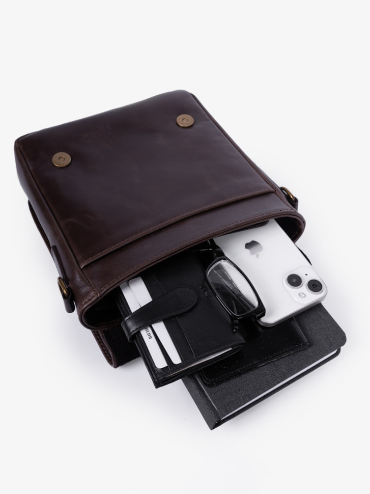 Сумка мужская zн ALEXX 0111 коричневая