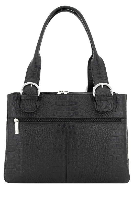 Сумка Protege Ц-110 черный рептилия №12 Сумка Protege Ц-110 черный рептилия №12