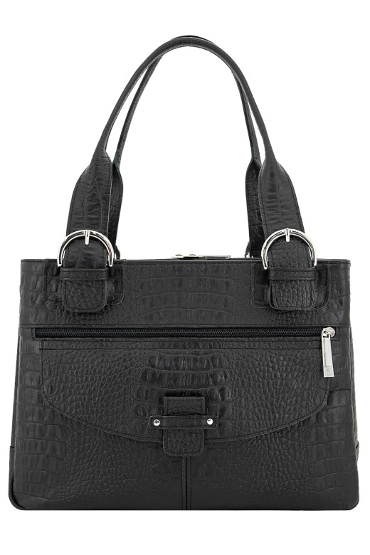 Сумка Protege Ц-110 черный рептилия №12 Сумка Protege Ц-110 черный рептилия №12