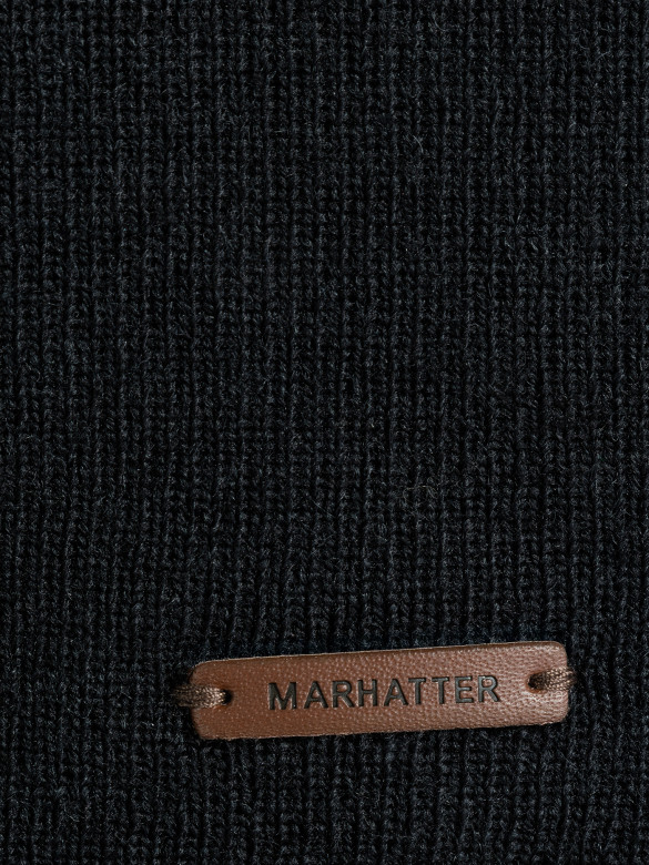 Шапка мужская 12073 MARHATTER чёрная (57-59)