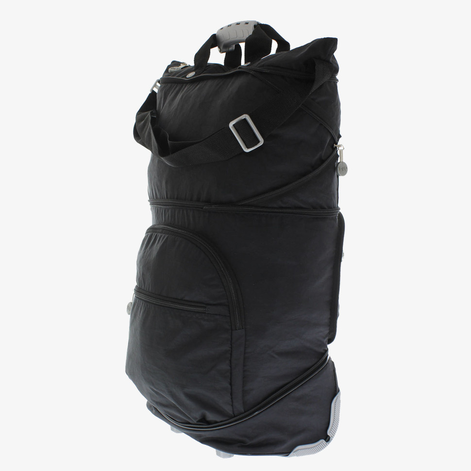 Сумка-трансформер дорожная хозяйственная на 2 колёсах TsV 526.22 чёрная