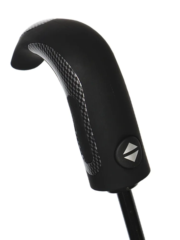 Зонт мужской Popular 2600-MN 12 спиц чёрный, полный автомат, ручка крюк пластик