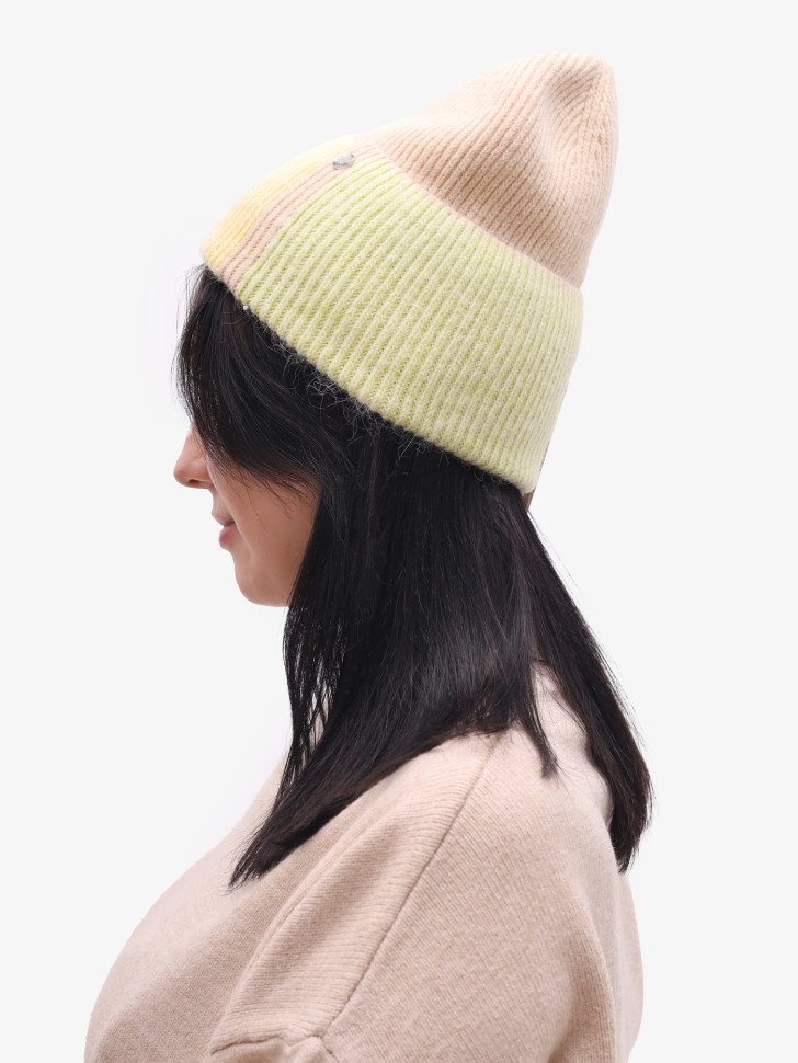 Шапка OvenTrico 1570 бежевый/желтый/липа