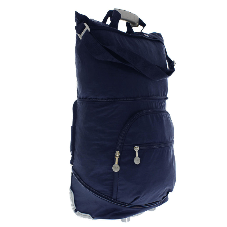 Сумка-трансформер дорожная хозяйственная на 2 колёсах TsV 526.22 синяя Сумка-трансформер дорожная хозяйственная на 2 колёсах TsV 526.22 синяя